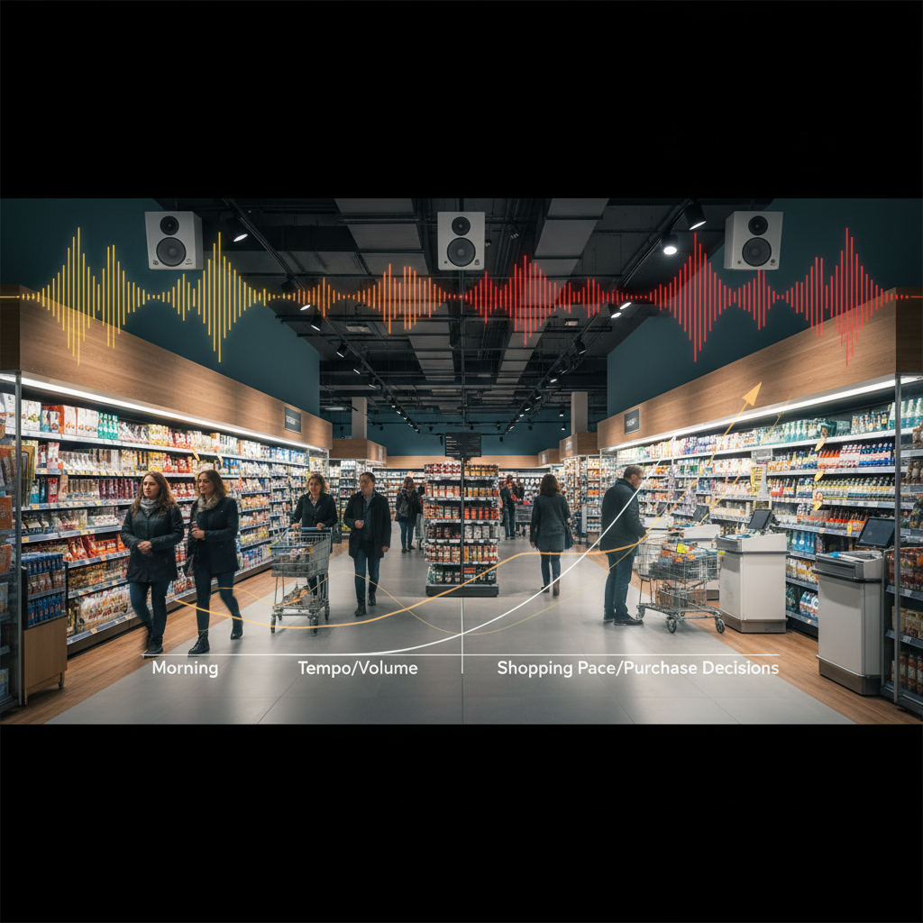 How Store Music Tempo and Volume Changes Throughout the Day Affect Your Shopping Pace and Purchase Decisions