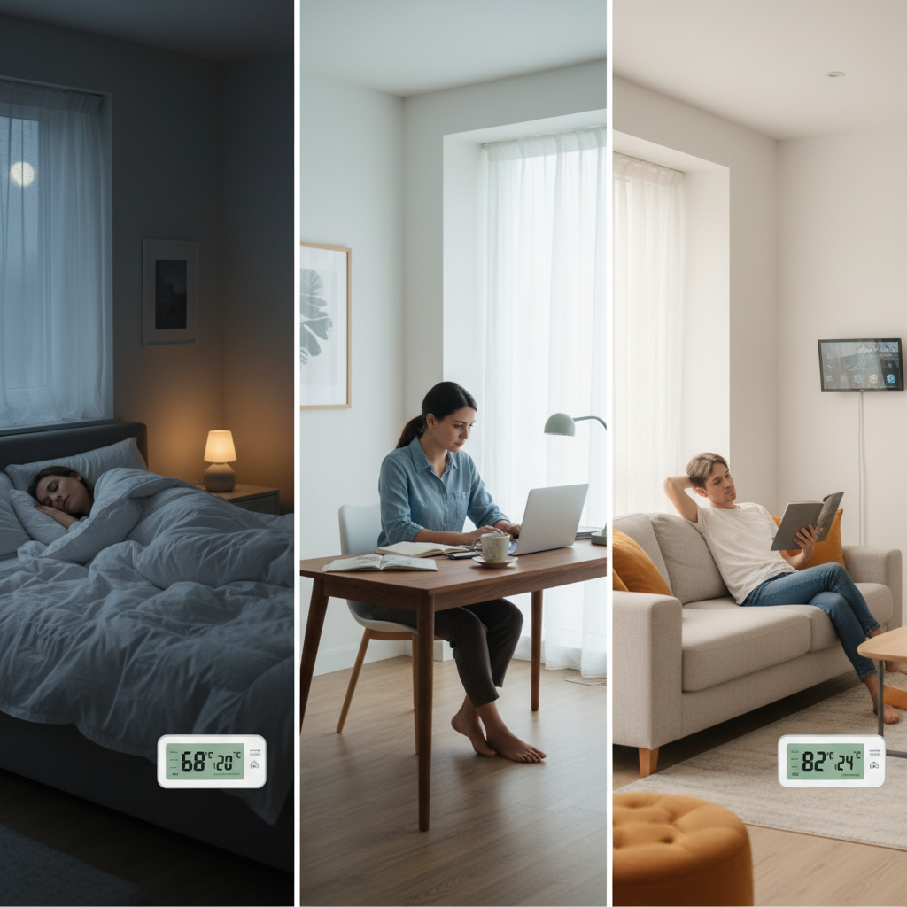 How Room Temperature Variations Throughout Your Home Affect Sleep Quality and Productivity in Different Spaces