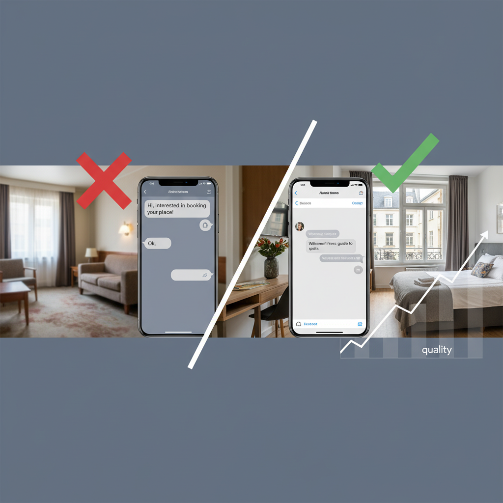 How Airbnb Host Communication Patterns Before Booking Reveal Property Quality and Guest Experience Red Flags