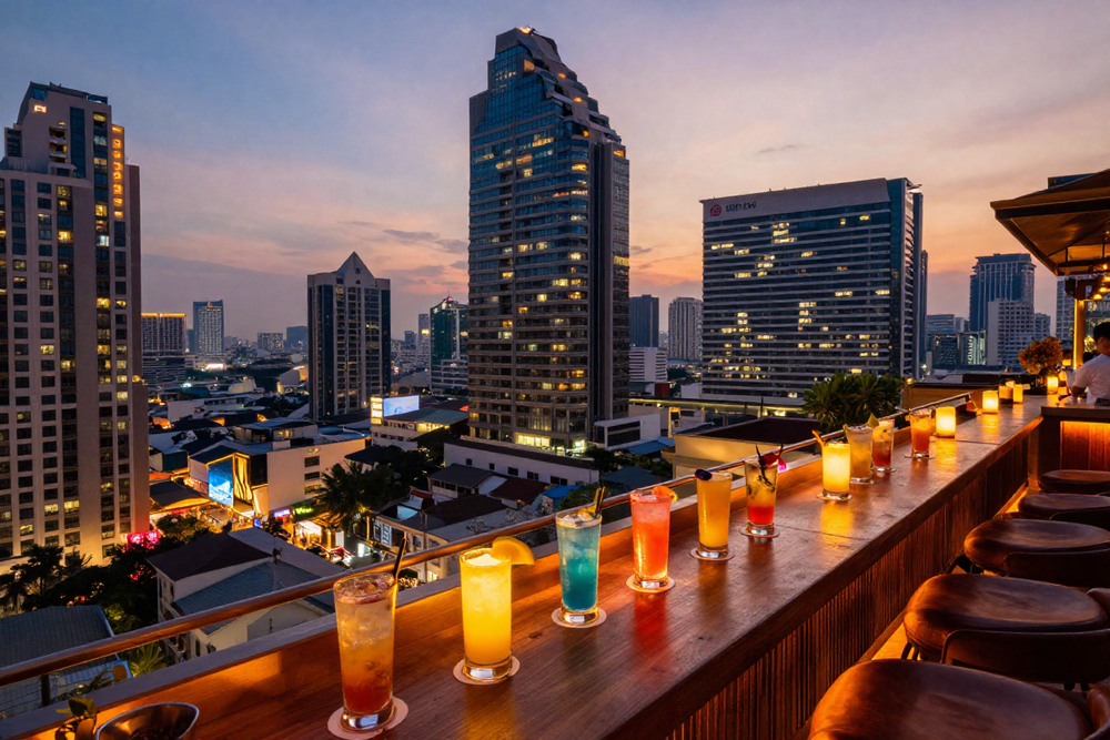 Bangkok Evenings: Night Markets, Rooftop Bars, and Street Food Scenes